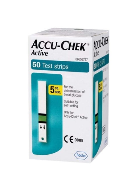 Accu-Chek Active Strips, pack of 50 pieces, multi-coloured