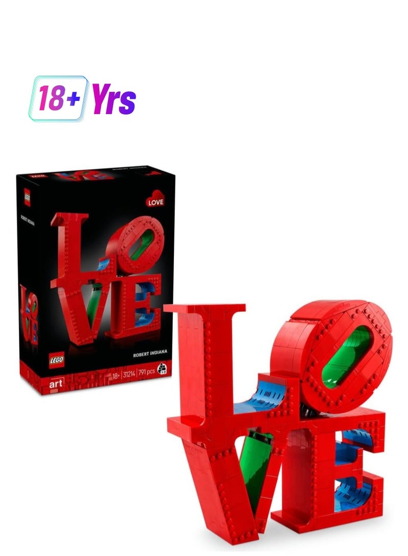 LEGO مجموعة بناء LEGO الحب، طقم نموذج للبالغين للبناء، رائع كقطعة ديكور لمكتب المنزل أو هدية 31214 - Image 1