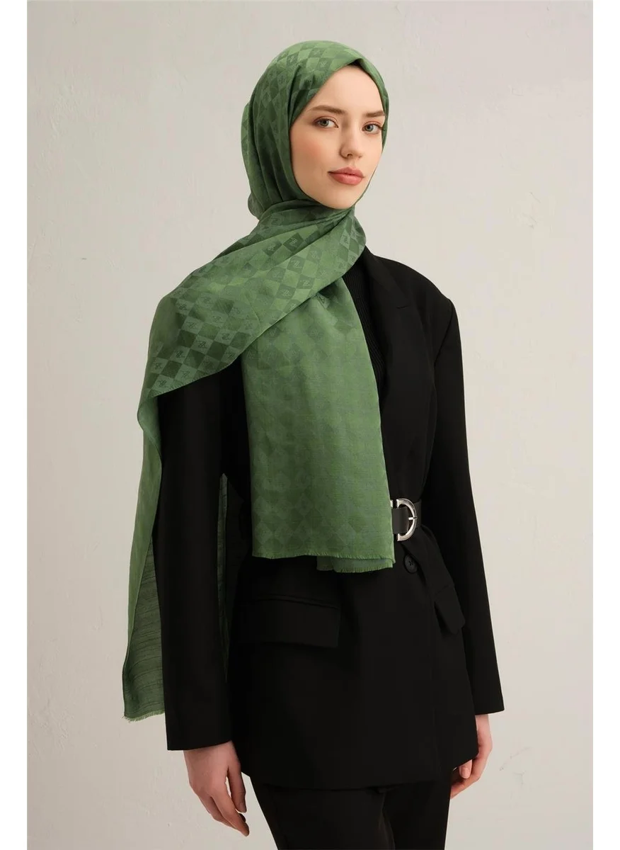 ARMINE Jacquard Silk Cotton Shawl 9917