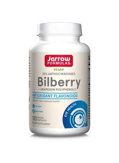 jarrow formulas Bilberry + Grapeskin Polyphenols 280 Mg 120 Veggie Capsules Dietary Supplement Supports Vision & Eye Health Up To 120 Servings (Packaging May Vary)  - Image 1