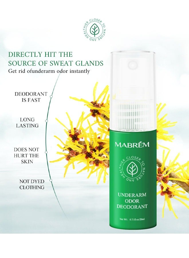 MABREM Underarm Odor Deodorant-Bromhidrosis Spray,Body Odor Spray Underarm Antiperspirant and Deodorant Mild Long Lasting Waterproof Sweatproof For Man Woman - Image 3