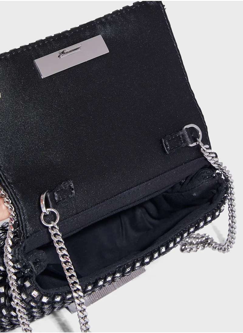 Ted Baker Glitszi Mesh Crystal Crossbody