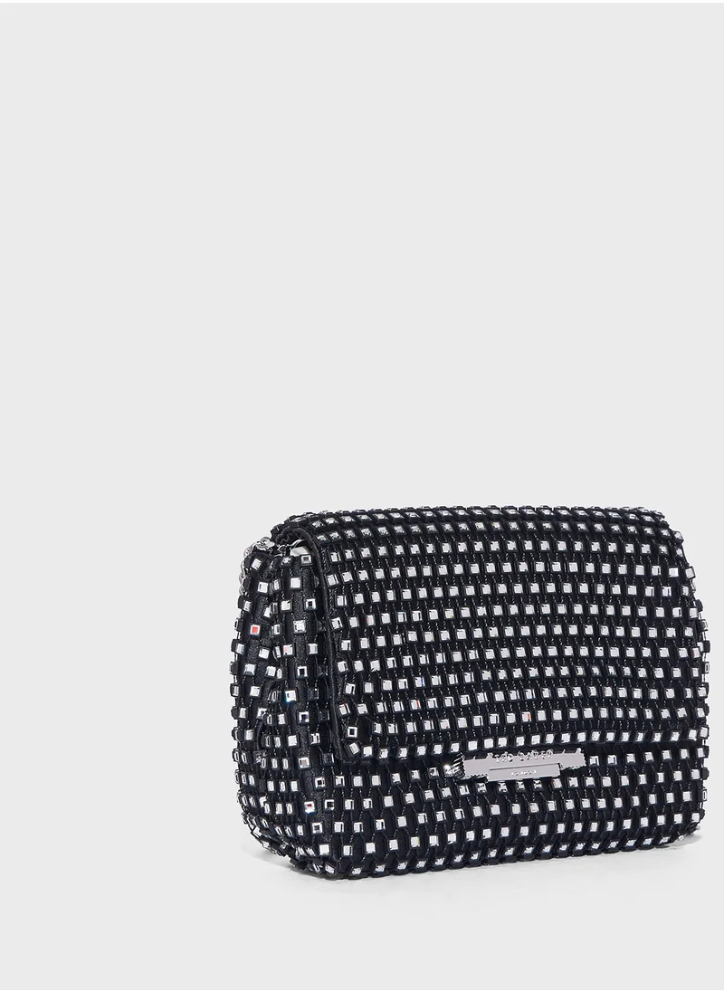 Ted Baker Glitszi Mesh Crystal Crossbody