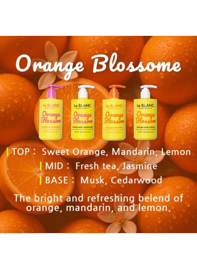 LE BLANC De Arumvit Orange Blossom Perfume Body Lotion Non Sticky Hydration Mild & Soothing Daily Moisturizer 300 ML - Image 5