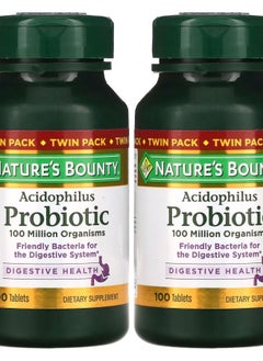 Acidophilus Probiotic Twin Pack 100 Tablets Each