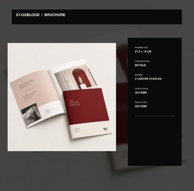 50 Printed Brochures (4 Pages) – Small or Large Size | Full-Color Printing - Image 1