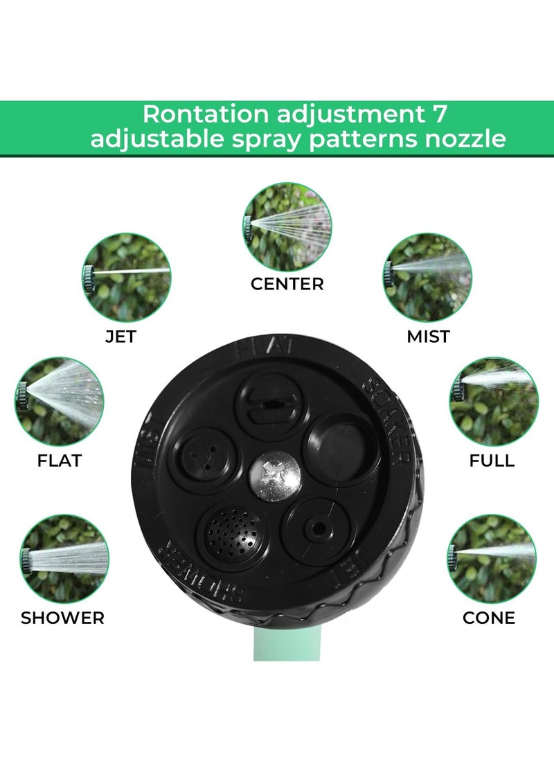 Generic - 15-Meter Garden Hose Set with Thread Connectors and Sprayer - Lightweight and Durable, No-Kink with High-Performance Connectors, Lead-Free, Drinking Water Safe - Image 1