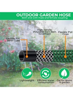 Generic 15-Meter Garden Hose Set with Thread Connectors and Sprayer - Lightweight and Durable, No-Kink with High-Performance Connectors, Lead-Free, Drinking Water Safe  - Image 3