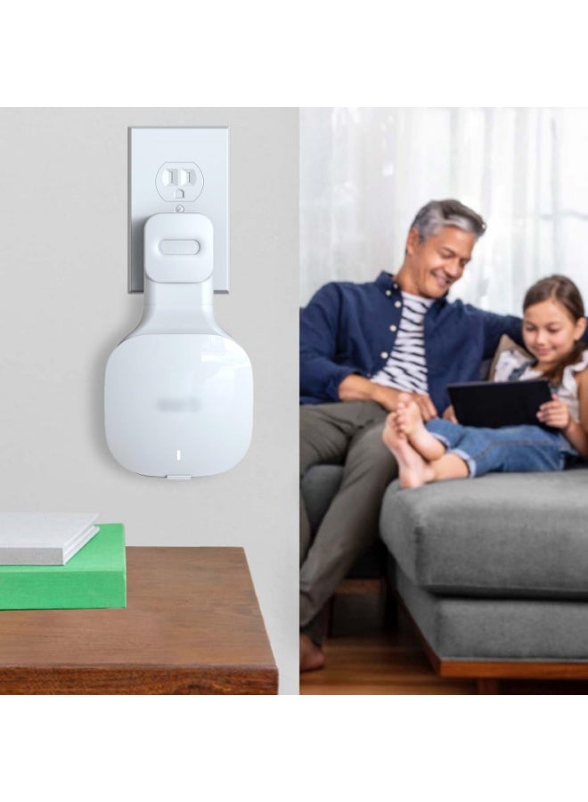 for eero mesh WiFi Router Wall Mount Bracket with Cable Storage Function. Stable and Easy to Install Wall Mount Outlet Holder Compatible with eero mesh WiFi Router - Image 2