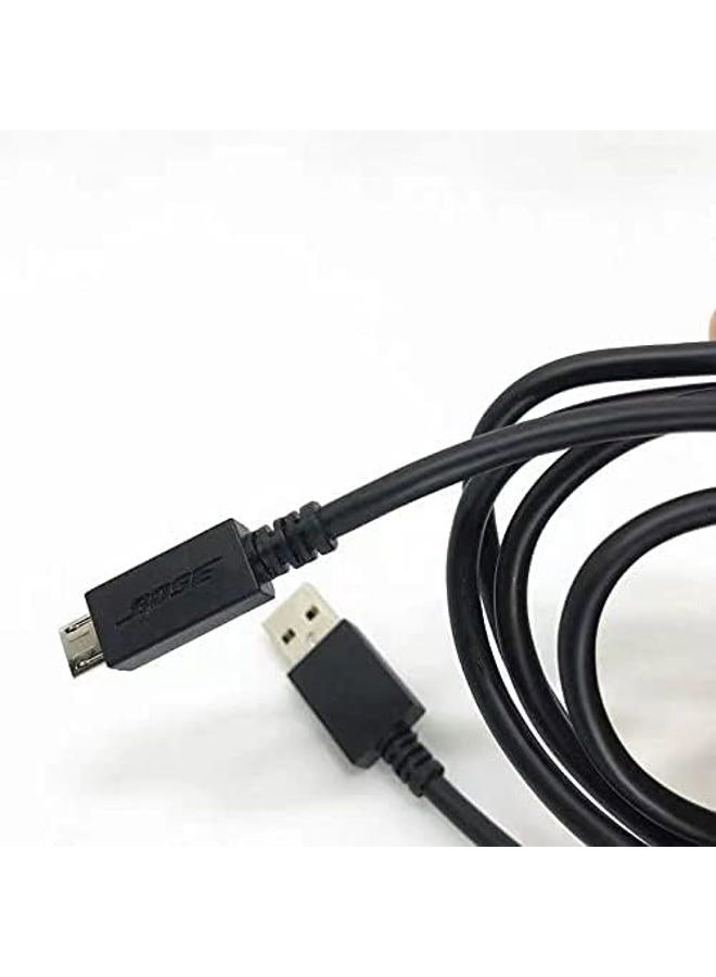 LZYDD USB to Micro Port Charging Cable for Bose SoundLink Mini Bluetooth Speaker II/Bose QuietComfort 35 QC30 / SoundLink Revolve (Black) - Image 2