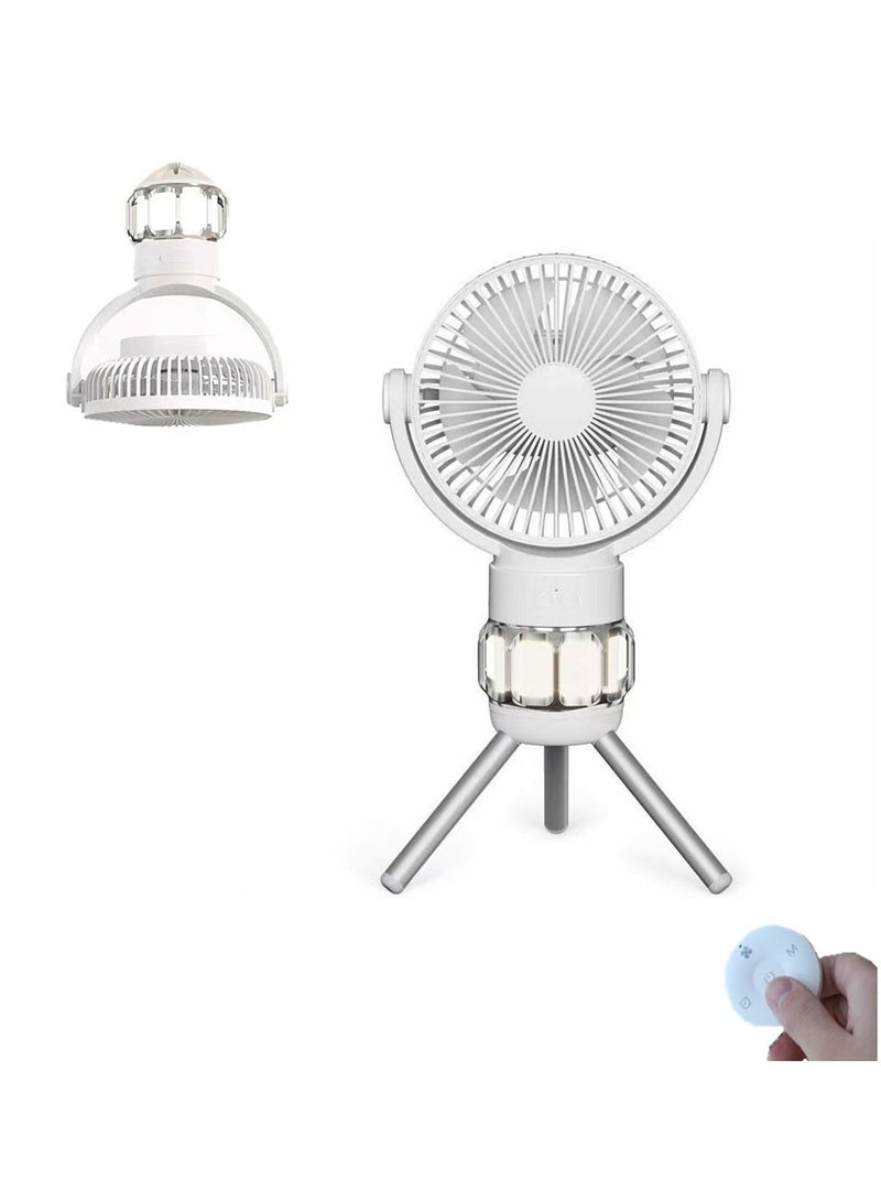 Cool Baby COOLBABY Outdoor Fan 10000mAh Camping Fan with LED Light USB Portable Fan with Remote Control Power Bank Rechargeable Battery 3 Speed Wind Power for Tent Camping Fishing Golf Cart - Image 1