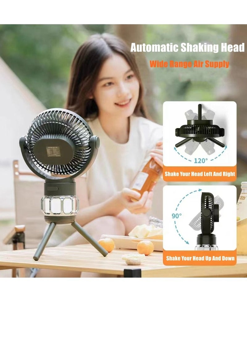 Cool Baby COOLBABY Outdoor Fan 10000mAh Camping Fan with LED Light USB Portable Fan with Remote Control Power Bank Rechargeable Battery 3 Speed Wind Power for Tent Camping Fishing Golf Cart - Image 5