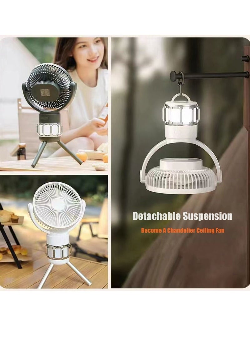 Cool Baby COOLBABY Outdoor Fan 10000mAh Camping Fan with LED Light USB Portable Fan with Remote Control Power Bank Rechargeable Battery 3 Speed Wind Power for Tent Camping Fishing Golf Cart - Image 2