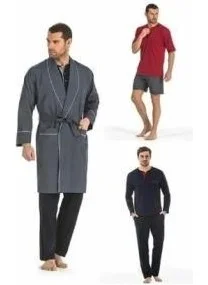 بيير كاردان 5560 Navy Blue Groom Suit and Suit 5 Piece Pajama Set