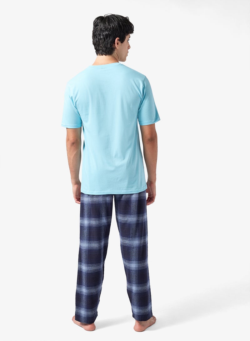 سفنتي فايف طقم بيجامة تيشيرت وبنطلون - Image 3