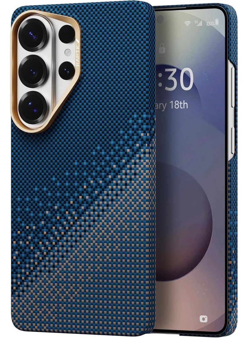 RAPTIC Aramid Skin for Samsung Galaxy S26 ULTRA Case [MagSafe] Ultra Slim 1500D Aramid Fiber cover - Serenity Emerald - Image 1