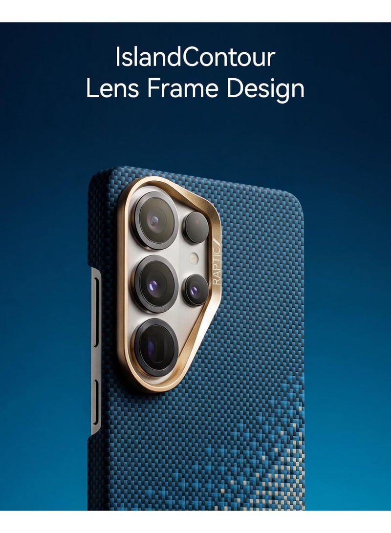 RAPTIC Aramid Skin for Samsung Galaxy S26 ULTRA Case [MagSafe] Ultra Slim 1500D Aramid Fiber cover - Serenity Emerald - Image 4