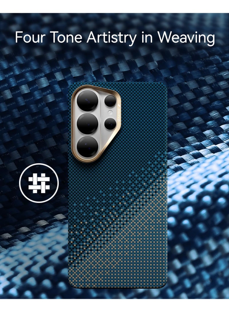 RAPTIC Aramid Skin for Samsung Galaxy S26 ULTRA Case [MagSafe] Ultra Slim 1500D Aramid Fiber cover - Serenity Emerald - Image 3