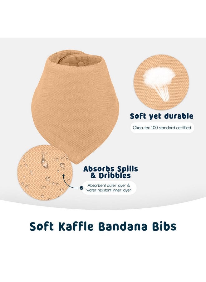 تايني توينكل طقم مكون من 10 قطع من المرايل ذات وشاح باندانا من Tiny Twinkle - مرايل أطفال مقاومة للماء وذات قدرة على الامتصاص من لعاب الأطفال وظهور علامات التسنين (طقم مكون من 10 قطع للبنات) - Image 5