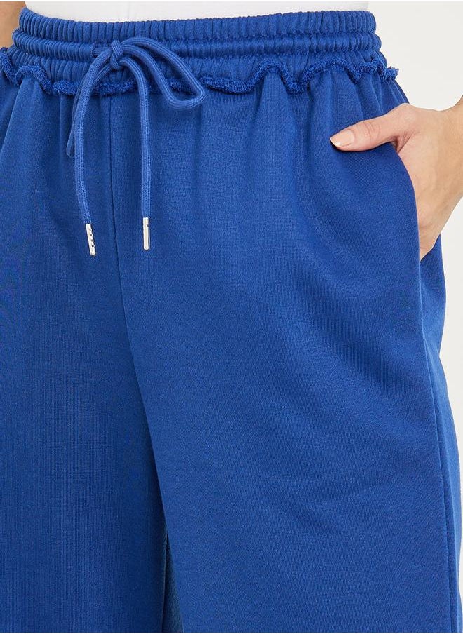 Styli - Drawstring Wide Leg Joggers with Pocket - Image 1