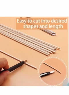 Y&D 1/8 ×12 inch Wooden Square Dowel Rod, Small Hardwood Unfinished Wood Squrae Sticks for Crafts DIY Projects (100 Count)  - Image 5