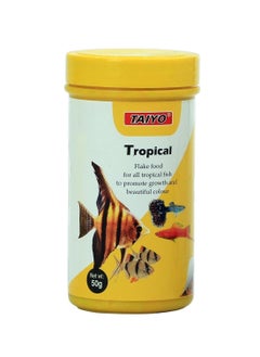 TAIYO Taiyo Tropical Flakes Fish Food, 50 G, All Life Stages, 1 Count  - Image 1