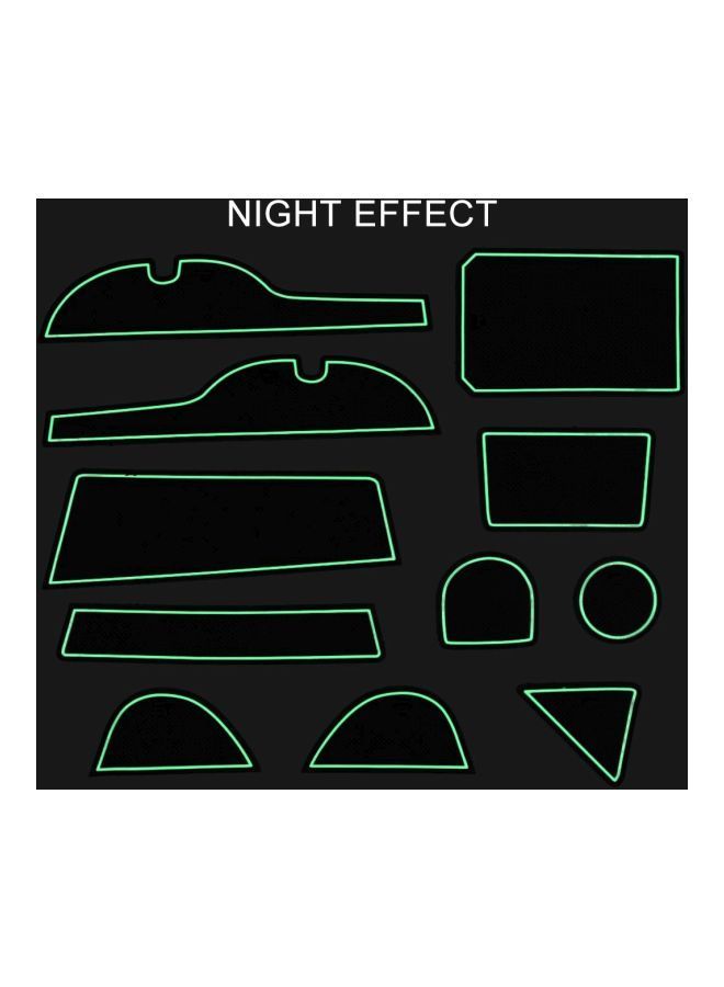 NIBEMINENT 11-Piece Anti-Slip Interior Door Pad Set For Toyota RAV4 (2013-2015) - Image 5