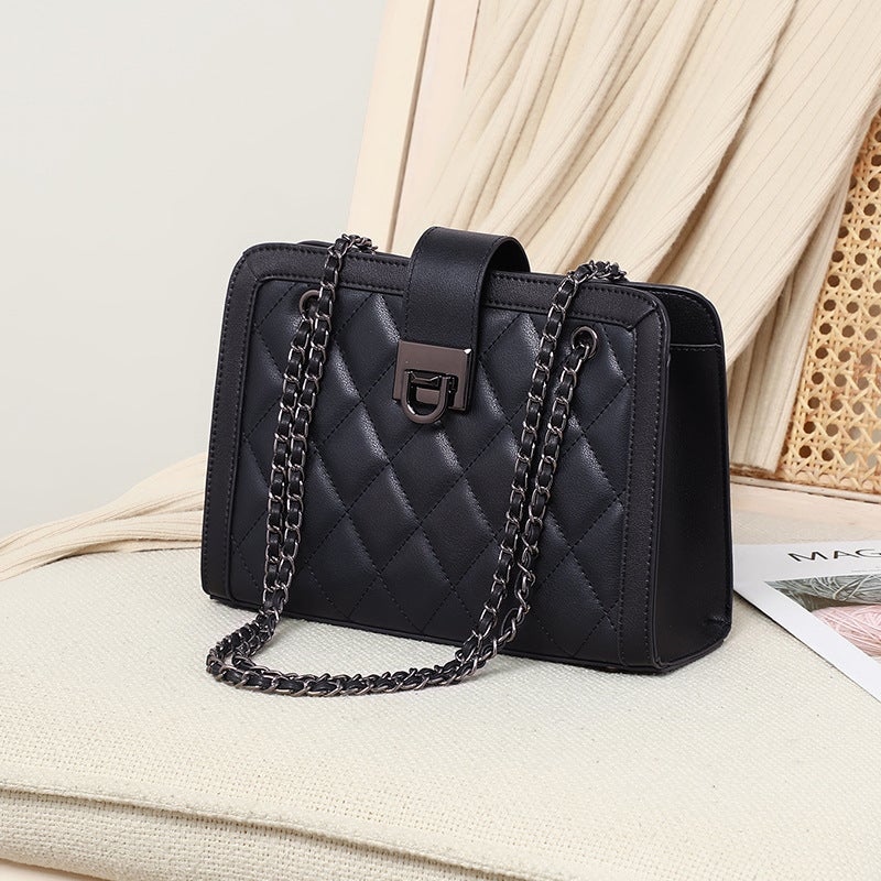 Genuine Leather Crossbody Bag – Small Square Underarm Bag for Women - Image 4