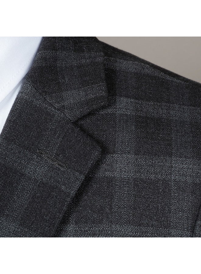 ROMON Jacket + Pants + Vest】men's Suit Set For Wedding, Casual Formal Wear, Groom And Groomsmen Business Suit - Image 3