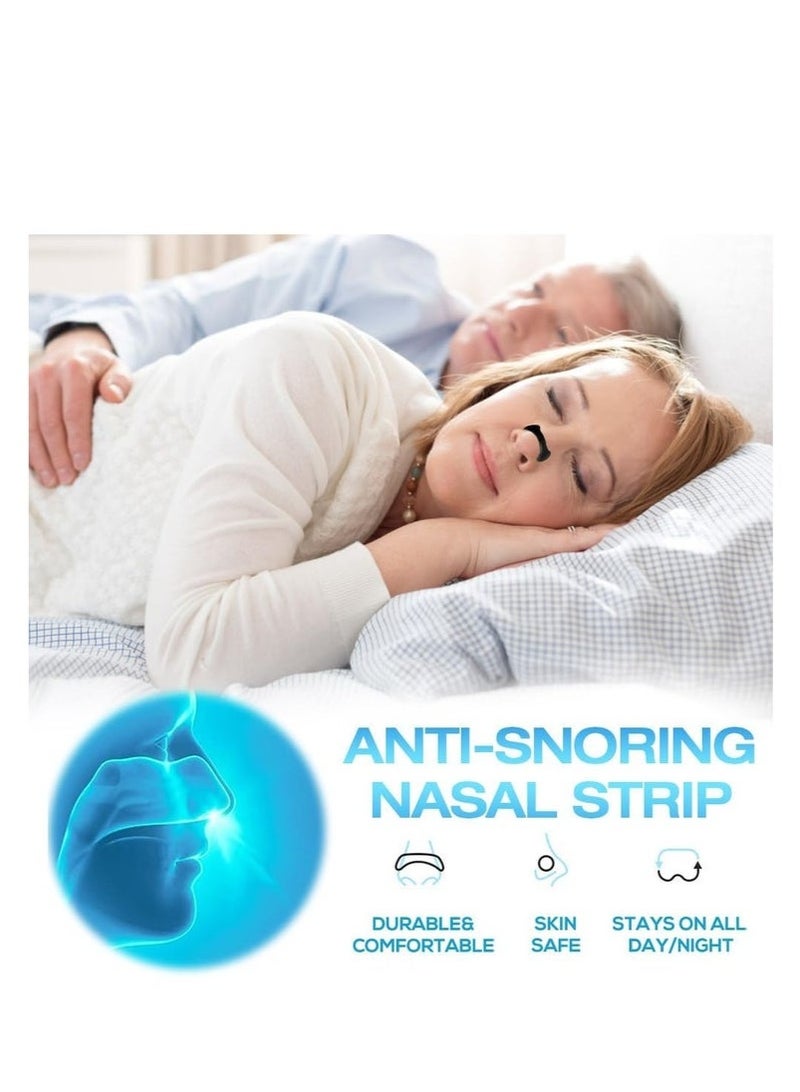 Moonstone Creations Black Anti-Snore Nasal Strips (45 Pairs) - Magnetic Breathing Support for Enhanced Airflow, Snoring Relief & Improved Sleep | Skin-Friendly, Sweat-Proof Comfort - Image 4