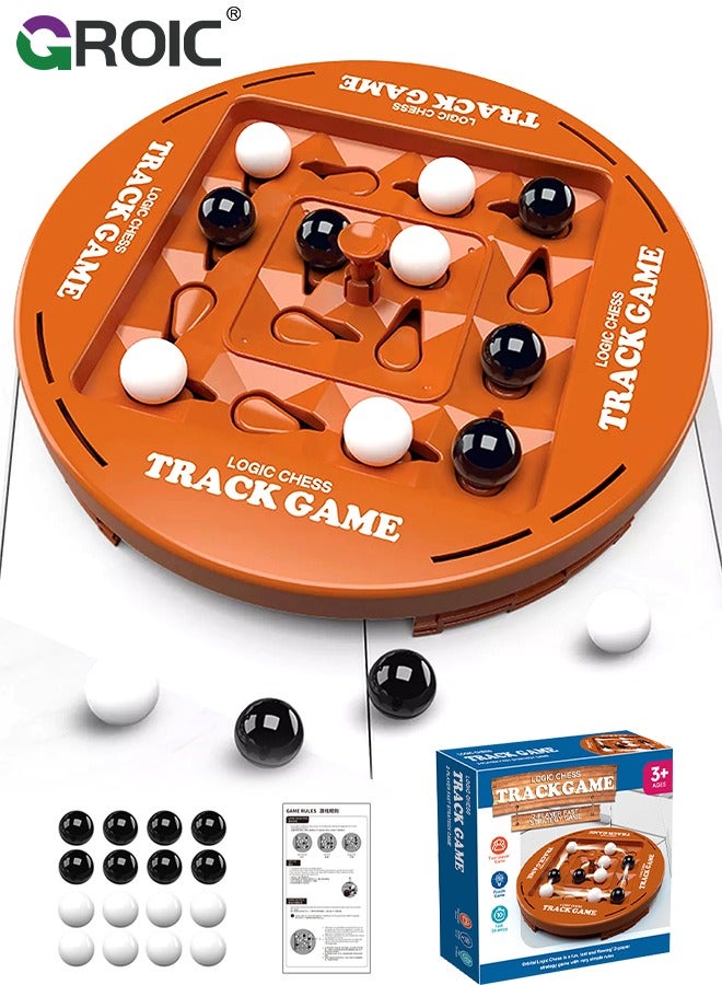 GROIC Rotating Track Chess Board Game, Logic Educations Strategy Board Game for Kids Age 3 and up, Excellent Educational Board Game, Sturdy Game Board Best Board Game for the Family - Image 1