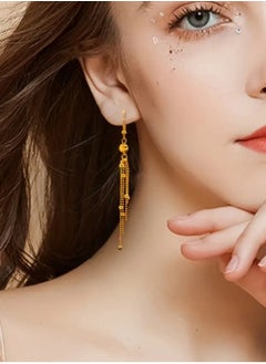 GOLDMAX Elegant 21k Gold Plated Drop Earrings For Women  - Image 2