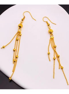GOLDMAX Elegant 21k Gold Plated Drop Earrings For Women  - Image 5