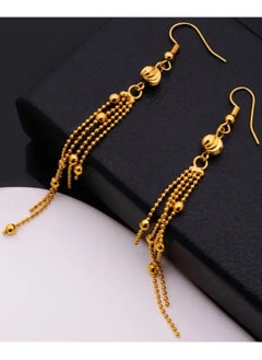GOLDMAX Elegant 21k Gold Plated Drop Earrings For Women  - Image 4