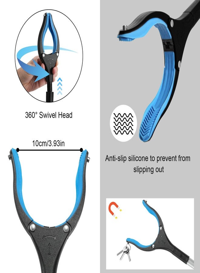 Housolution Reacher Grabber Tool, 43" Extra Long Grabbers for Elderly, Lightweight Handy Trash Claw Grabber with Magnets, Reaching Assist Tool for Trash Pick Up, Arm Extension, Litter Picker (Blue) - Image 4