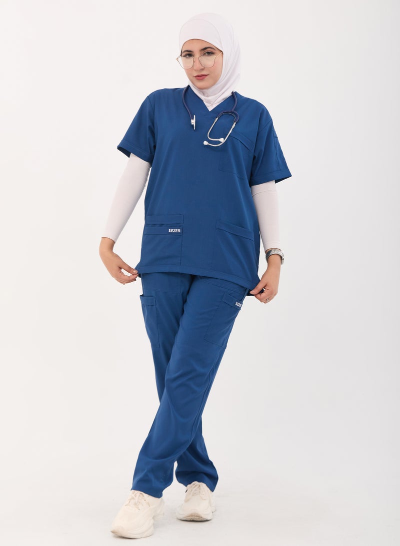 sezer Women's Scrub Caesar Color - Soft petroleum cotton for your brilliance and comfort every work day! - Image 3
