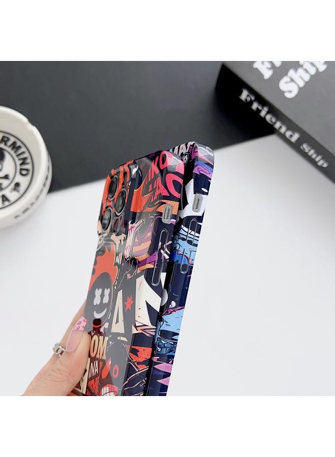 Zaboon Case For iPhone 12 Painted Pattern Precise Hole PC Phone Case - Image 4