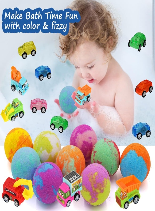 Excalla Bath Bombs for Kids with Toys Inside, 9 Pack Handmde Bath Bombs Set with Pull-Back Cars Inside, Rich Foam Color Bubble Set Boys Girls for Skin Moisturizing - Image 4