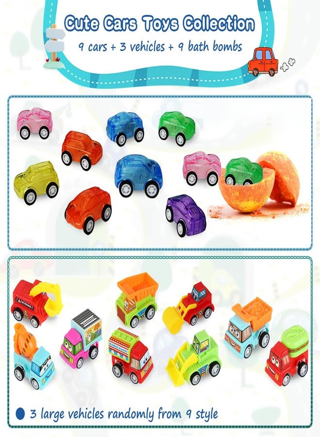 Excalla Bath Bombs for Kids with Toys Inside, 9 Pack Handmde Bath Bombs Set with Pull-Back Cars Inside, Rich Foam Color Bubble Set Boys Girls for Skin Moisturizing - Image 3