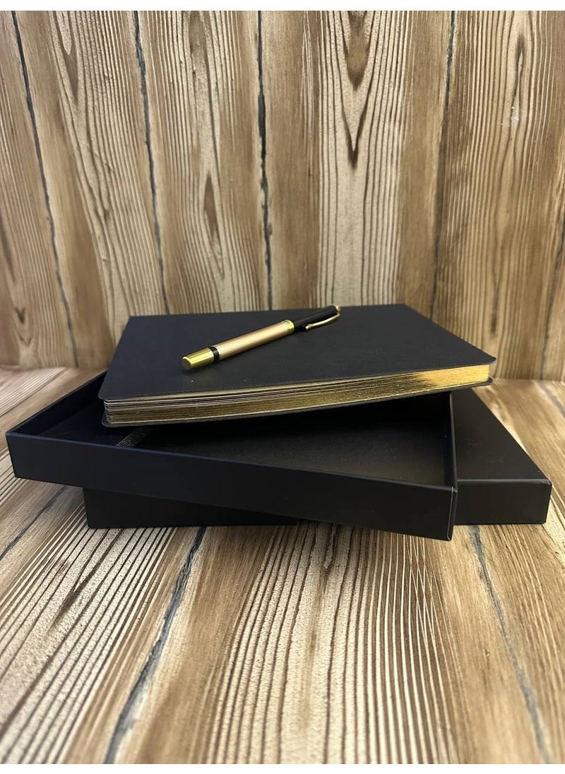 MYK Hediye ve Sanat Atölyesi MYK Gift and Art Workshop Unlimited Planner Square Agenda Pen Luxury Gift Set  - Image 3