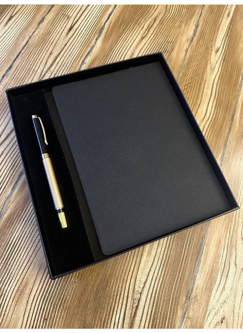 MYK Hediye ve Sanat Atölyesi MYK Gift and Art Workshop Unlimited Planner Square Agenda Pen Luxury Gift Set  - Image 5