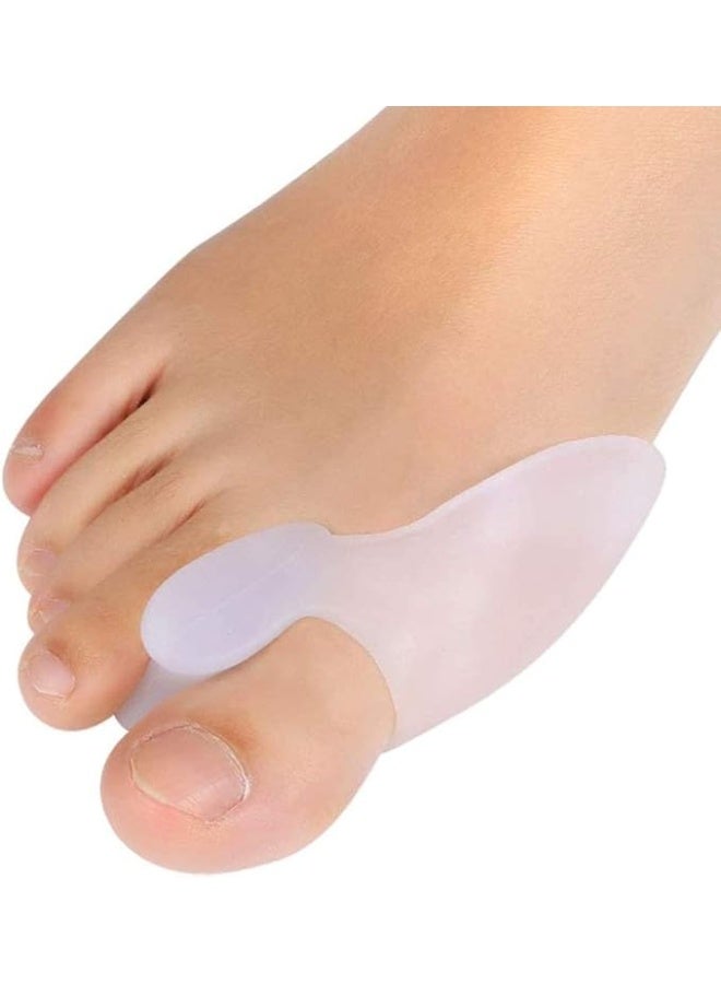 ضمادات تقويم أصابع القدم، فواصل، دعامة، 4 قطع، مصحح لأصابع القدم المطرقية، أصابع القدم المتداخلة، أصابع القدم المنحنية، أصابع القدم المخلبية، دعامة قابلة لإعادة الاستخدام لأصابع القدم المكسورة، للرجال والنساء، مقاس واحد - Image 1