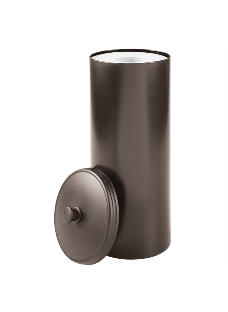 InterDesign iDesign Plastic Toilet Tissue Holder Stand  The Kent Collection - Hold 3 Rolls of Toilet Paper  6.5"" x 15.5""  Bronze  - Image 1