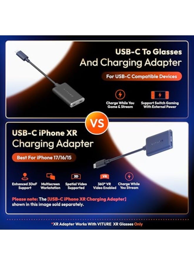VITURE مُحوّل VITURE من USB-C إلى نظارات وشحن، شحن وتشغيل، سويتش، ستيم ديك - Image 4