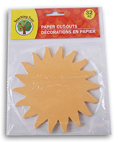 Teaching Tree Paper Cut-Outs - Orange Sun - 32 Count - Image 2