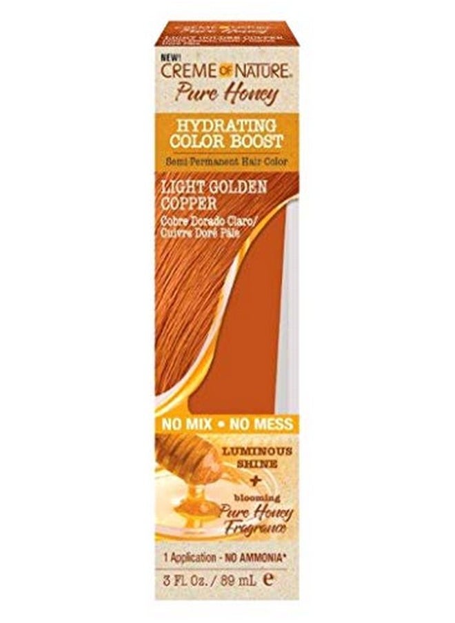 Creme of Nature Pure Honey Color Boost Light Golden Copper 3 Ounce (89Ml)  - Image 1