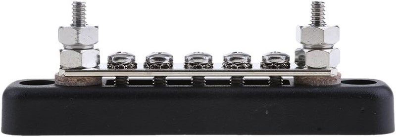 klarako 5 Screws 100A Common Line Bus Bar  Terminal Power Ground Junction Distribution Block BussBar for Marine Boats  with 2 Studs - Image 2