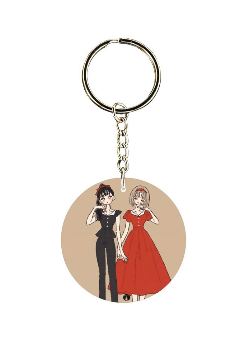 RKN Girl Printed Keychain