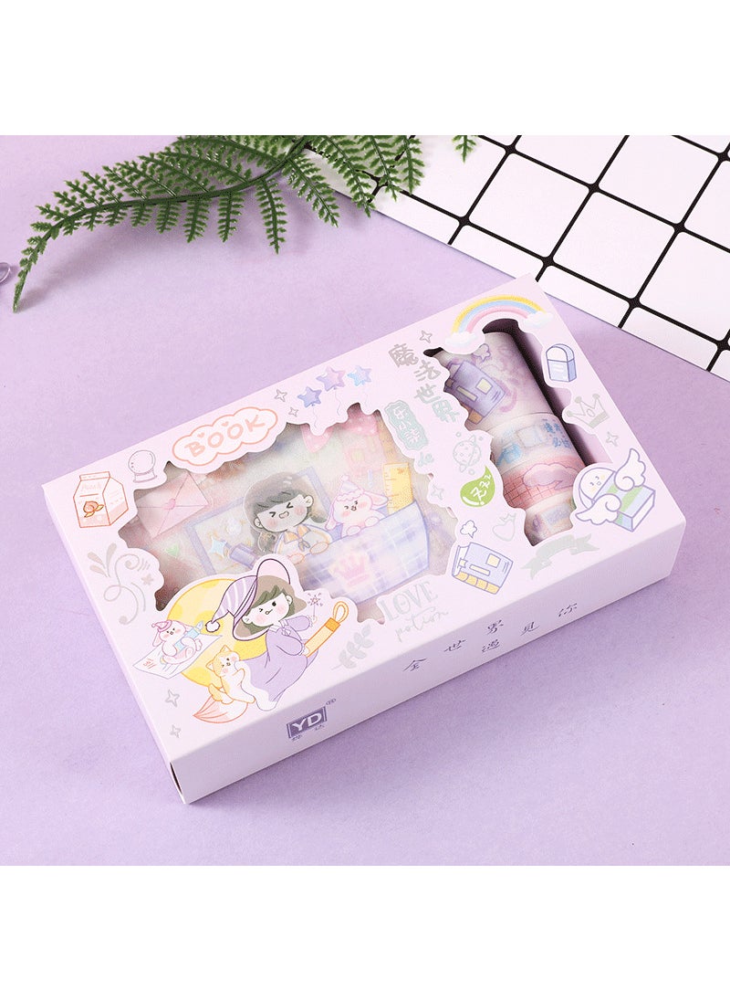 Frosted Sticker Set Series Handbook Tape Girl Landscape Student Diary Decoration Stickers Thickness 4cm Suitable Travel Souvenir Magic World - pzsku/Z4D65B06E3A138DDDB25FZ/45/_/1741689177/dff89d7a-b5e1-4288-aa58-5d22bcecc176