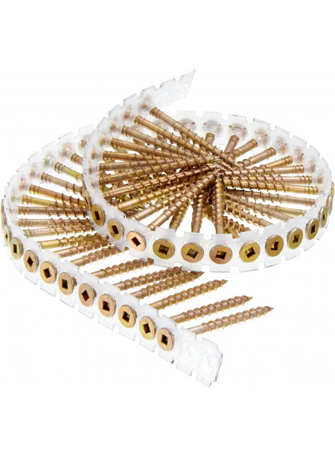 Senco 08F200Y Duraspin# 8 by 2" Subfloor Collated Screw (1, 000per Box) - Image 1